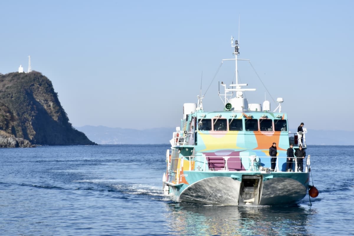 By jet ferry from Tokyo